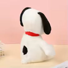 New Baby Breathing Soothing Snoopy white dog Plush Doll Sleeping Companion Music and Light Doll Sensory Stuffed Toy Kid Gifts